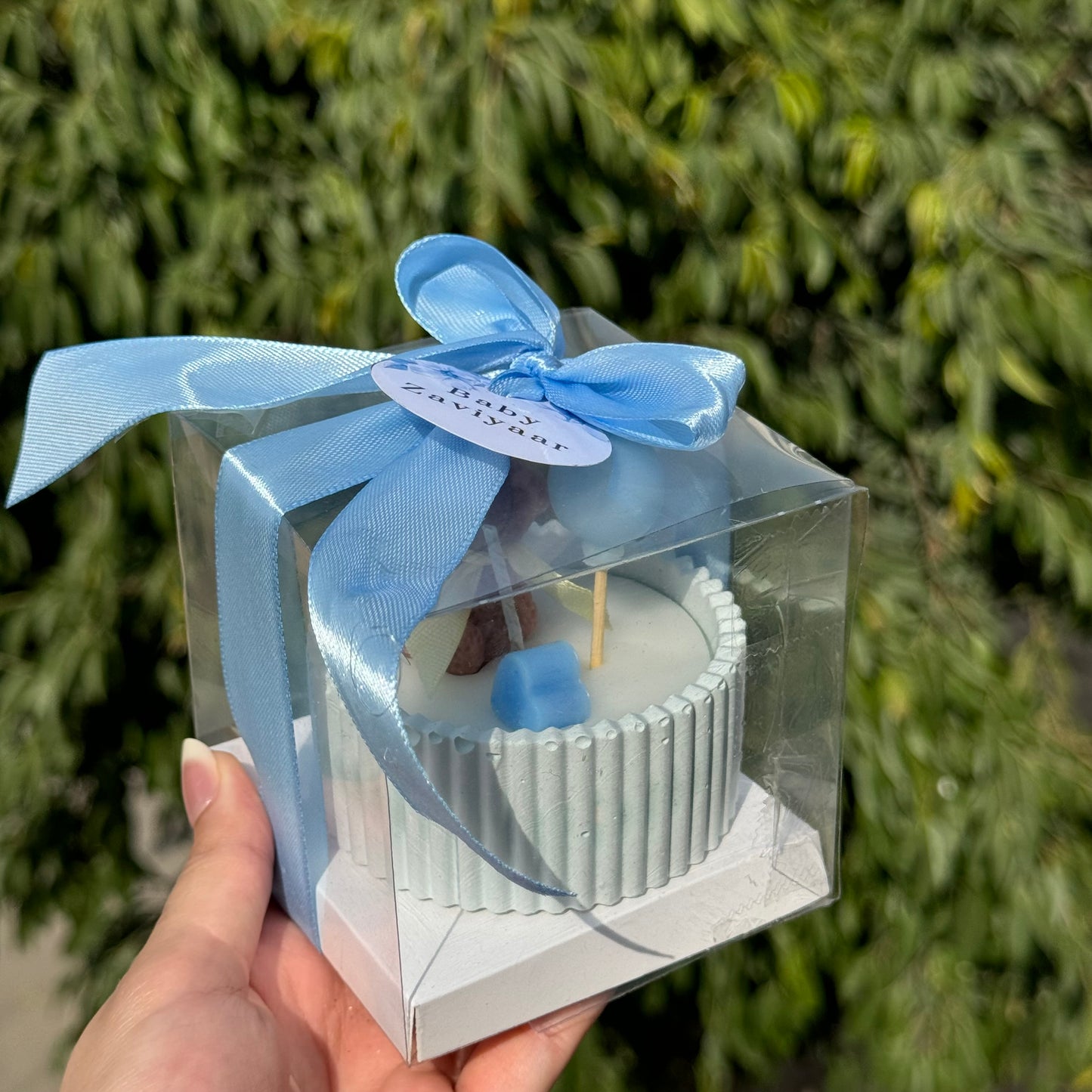 Teddy with Balloon Candle